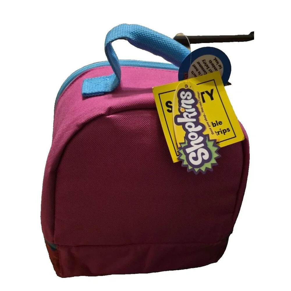 Shopkins Lunch Box Bag Tote Pail Dual Zipper Insulated TEAM SPRINKLES NWT